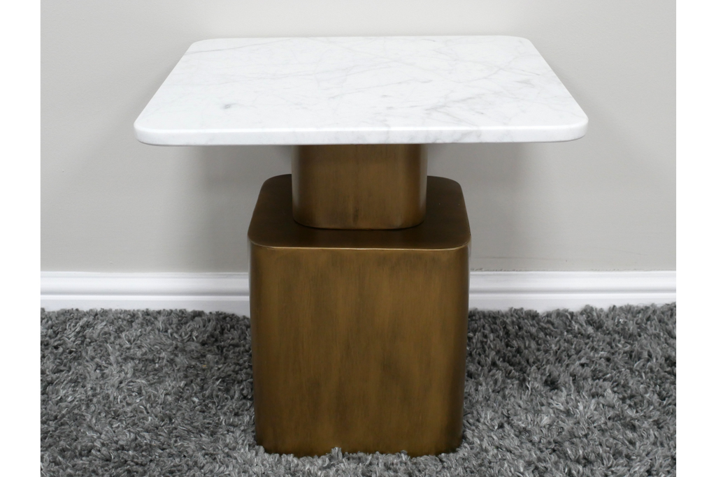 Side Table With Marble Top