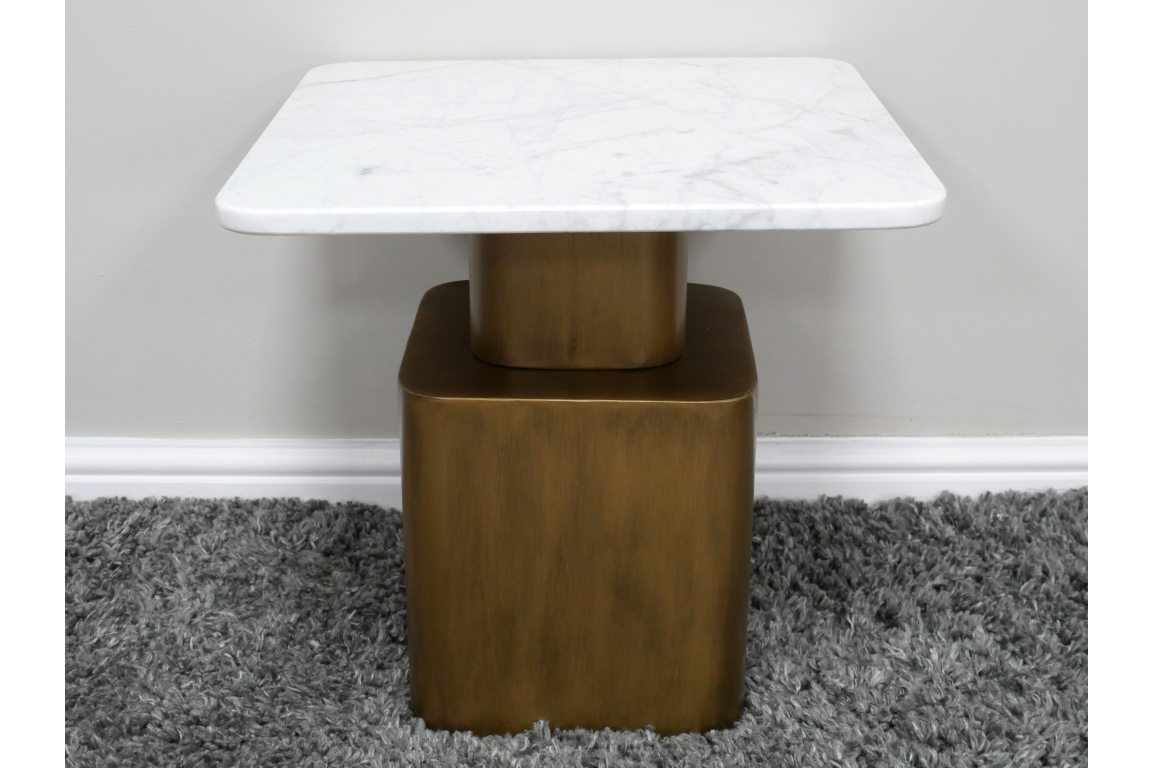 Side Table With Marble Top