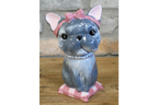 Cute French Bulldog Ceramic Vase Artificial Flower Pot Frenchie Gift
