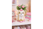 Cute Shih Tzu Ceramic Vase Artificial Flower Pot Maltese Dog Planter