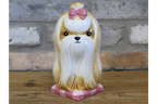 Cute Shih Tzu Ceramic Vase Artificial Flower Pot Maltese Dog Planter