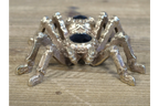 Gold Spider Resin Ornament Jewel Gem Halloween Tarantula Figurine
