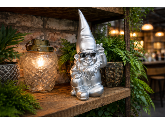 Silver Cool Gnome