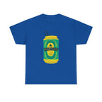 Rad Dad Beer Can Printed T-Shirt 100% Cotton Novelty Dad Tee Birthday Father's Day Gift Royal
