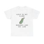 Golf Is My Game T-Shirt 100% Cotton Novelty Dad Grandad Golfer Tee Gift White