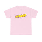 Retro Mama Printed T-Shirt 100% Cotton Novelty Mum Mom Tee Birthday Mother's Day Gift Light Pink