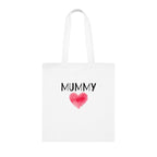 Mummy Heart Printed Cotton Tote Bag Reusable Shopping Bag Mum Mom Mother's Day Gift