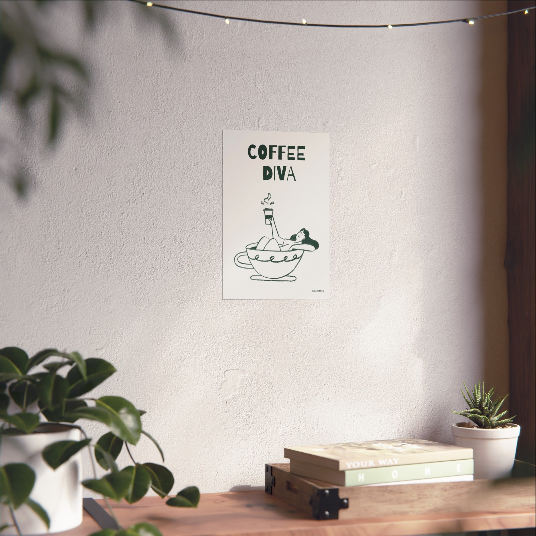 Coffee Diva Fine Art Poster Print