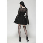Dark in Love Greta Dark Mystique Gothic Lace-Up Mesh Dress