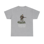 Respect The Vet Printed T-Shirt 100% Cotton Novelty Army Soldier Veteran Tee Sport Grey