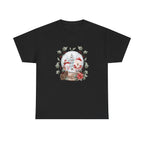 Christmas Snow Globe Printed T-Shirt 100% Cotton Novelty Santa Snowman Xmas Tee Gift Black