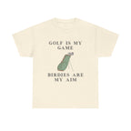 Golf Is My Game T-Shirt 100% Cotton Novelty Dad Grandad Golfer Tee Gift Natural