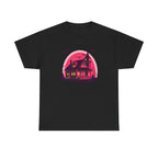 Haunted House Printed T-Shirt 100% Cotton Novelty Scary Halloween Tee Black