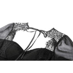 Dark in Love Greta Dark Mystique Gothic Lace-Up Mesh Dress