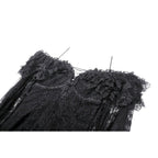 Dark in Love Cosette Elegant Gothic Off-Shoulder Ruffle Maxi Dress