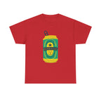 Rad Dad Beer Can Printed T-Shirt 100% Cotton Novelty Dad Tee Birthday Father's Day Gift Red