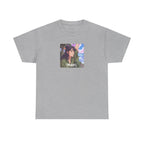 Travel Anime Girl Printed T-Shirt 100% Cotton Novelty Travelling Island Sunshine Tee Gift Sport Grey
