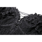 Dark in Love Cosette Elegant Gothic Off-Shoulder Ruffle Maxi Dress