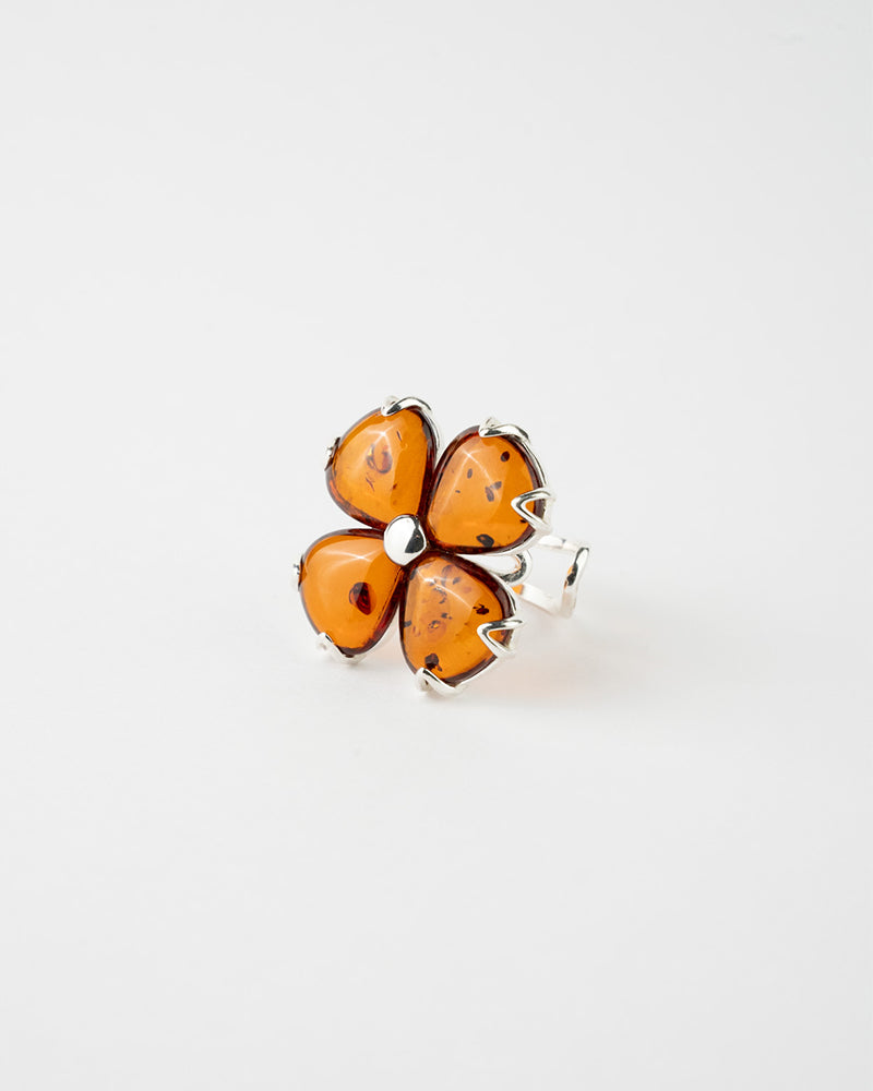 Statement Flower Adjustable Ring