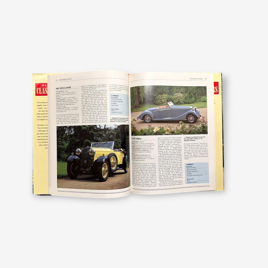 All Time Classic Cars - A Collection Of More Than 140 Outstanding Models - 1993 Hardback Book Chris