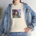 Travel Anime Girl Printed T-Shirt 100% Cotton Novelty Travelling Island Sunshine Tee Gift