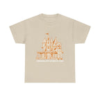 Chocolate Street USA Printed T-Shirt 100% Cotton Retro American Tee Sand