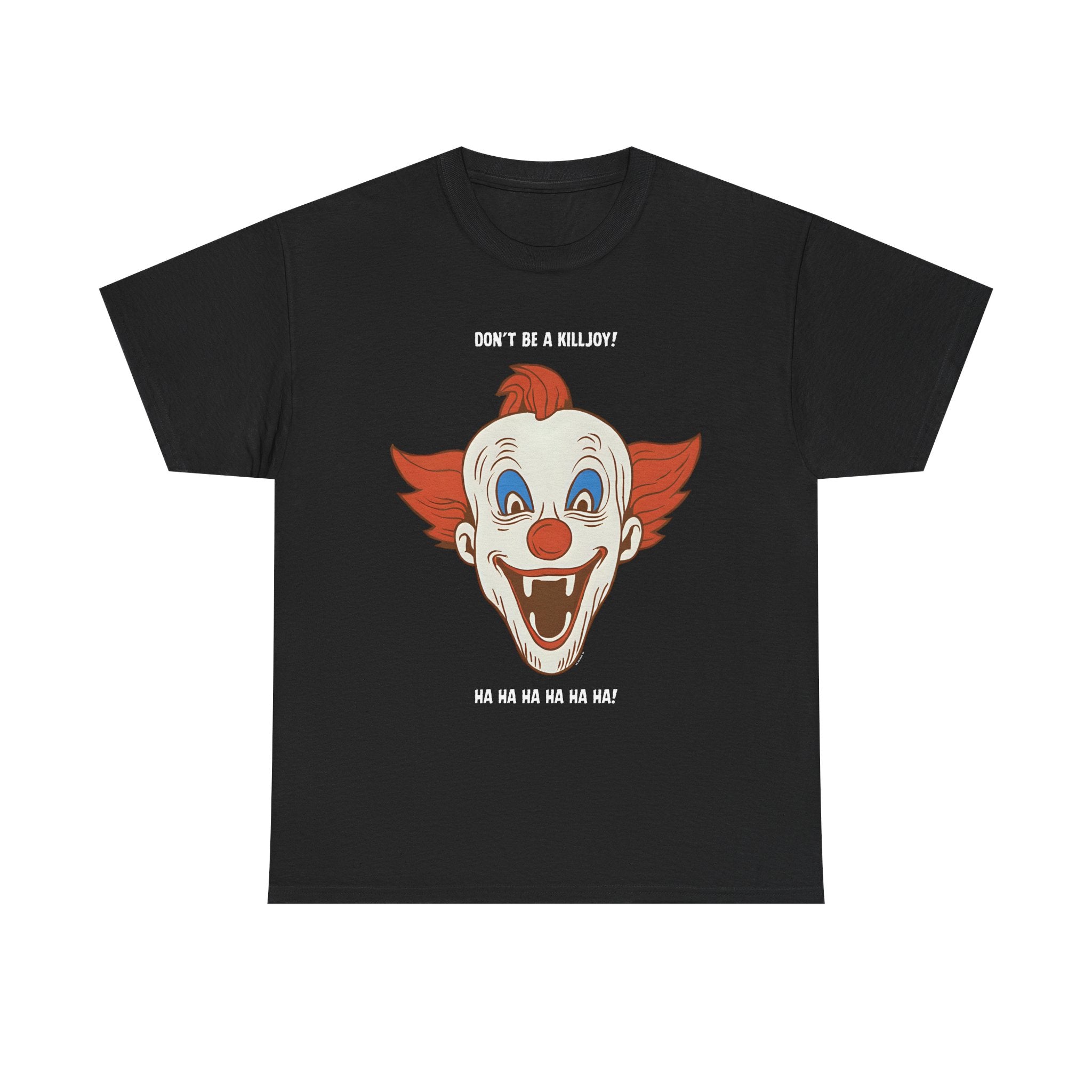 Killjoy Clown Novelty Printed T-Shirt 100% Cotton Retro Halloween Tee Black