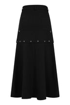 Gothic Cargo Skirt Black Zip Off Punk Style Banned