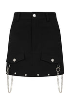 Gothic Cargo Skirt Black Zip Off Punk Style Banned