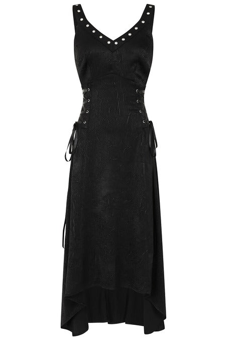 Gothic High Low Dress Black Asymmetric Banned Apparel