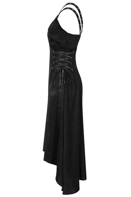 Gothic High Low Dress Black Asymmetric Banned Apparel