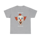 Killjoy Clown Novelty Printed T-Shirt 100% Cotton Retro Halloween Tee Sport Grey