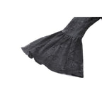 Dark in Love Emersyn Elegant Gothic Lace-Trimmed Long Robe