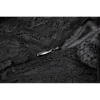 Dark in Love Nevaeh Gothic Lace and Mesh Mermaid Skirt