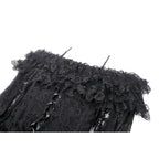 Dark in Love Cosette Elegant Gothic Off-Shoulder Ruffle Maxi Dress