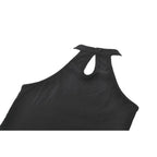 Dark in Love Bondage Mesh Panel Buckle Top