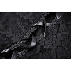 Dark in Love Cosette Elegant Gothic Off-Shoulder Ruffle Maxi Dress