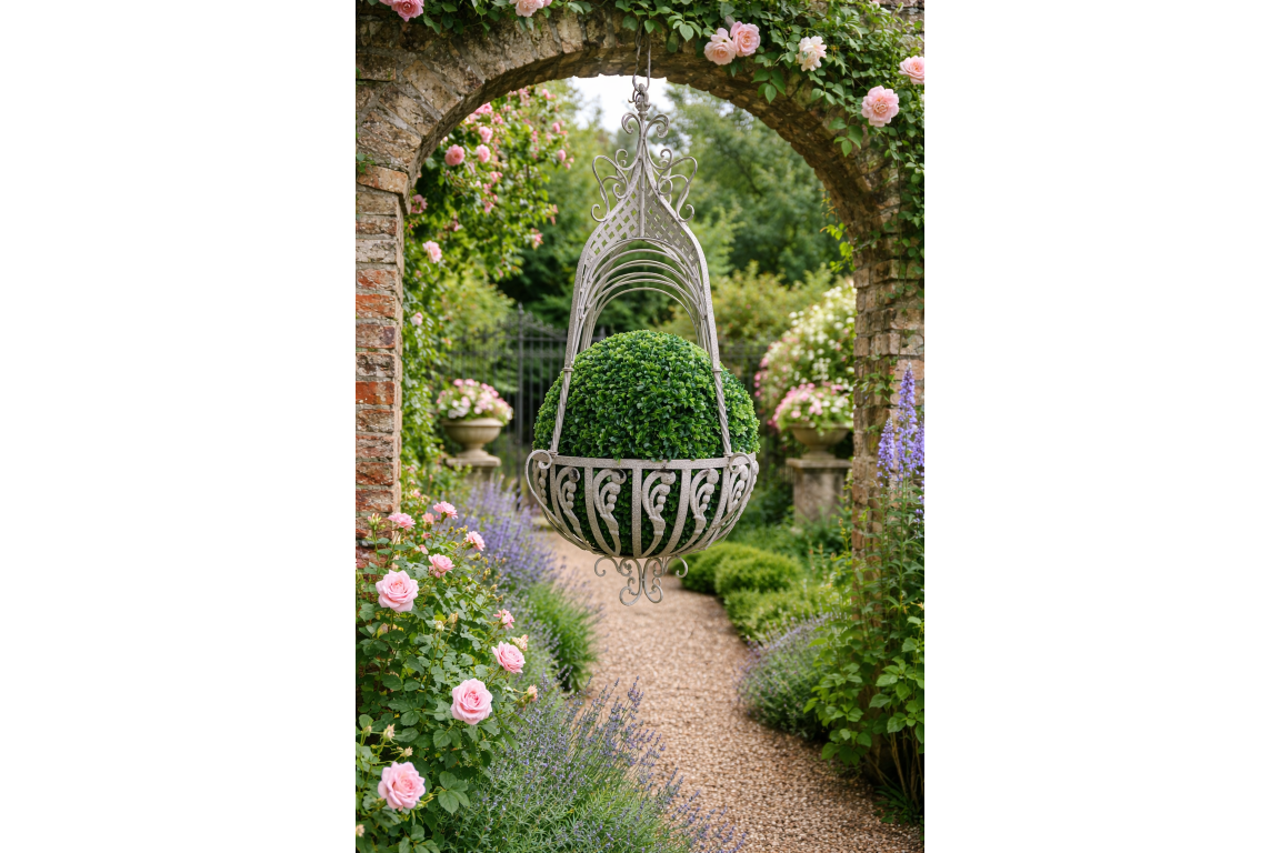 Large Hanging Basket (Cream)