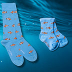 Clown Fish Matching Bamboo Socks (Adult & Child) UK 7-11 (US 8-12 EU 40-47)