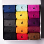Ultimate Style Sock Box - 15 Pairs of Bamboo Socks UK 7-11 (US 8-12 EU 40-47) Mainly plain