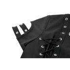 Dark in Love Ruptured Lace-Up Punk Shirt