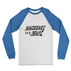 Innocence Women's Classic Raglan Long Sleeve Shirt White Royal Blue Unisex