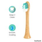 Soniboo - Bamboo Electric Toothbrush Heads Compatible with Sonicare* | Deep Clean 4PK Multi