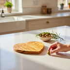 Handmade Olive Wood Heart Shaped Cutting Board | Romantic Gift Cheese & Serving Board | Natural Grain | 20 cm · 25 cm · 30 cm
