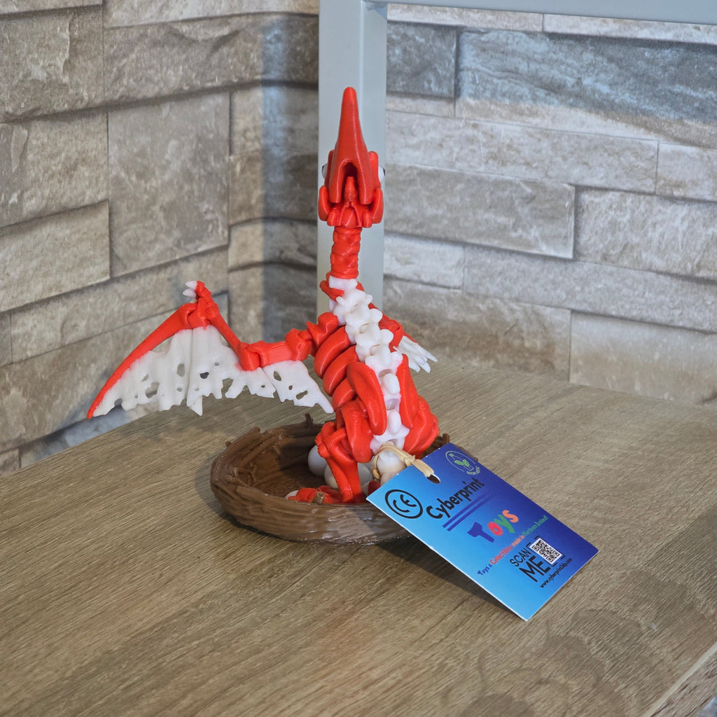 Skeleton Pteranodon - Articulated Fidget Figure