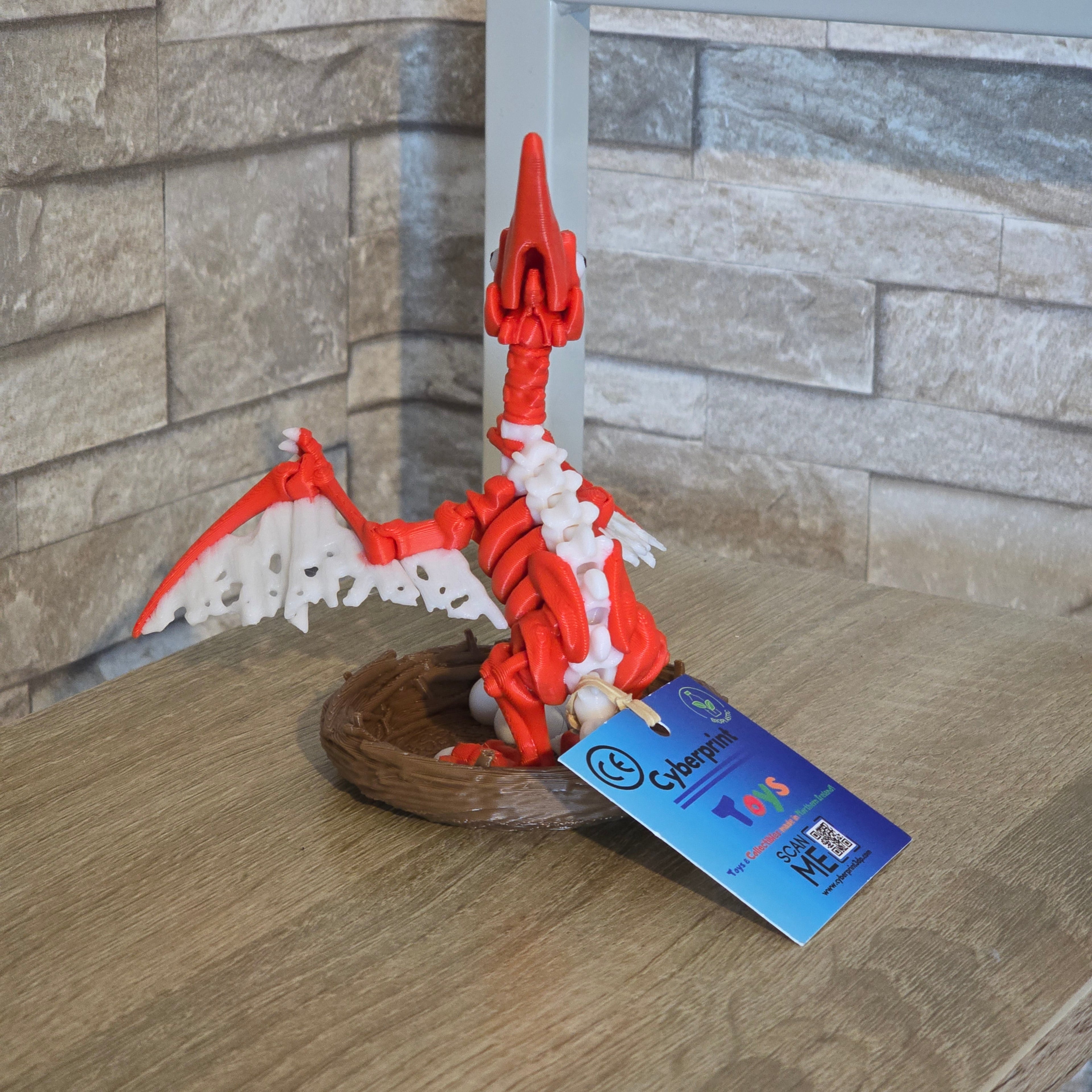 Skeleton Pteranodon - Articulated Fidget Figure