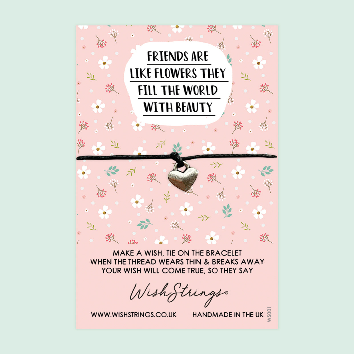 WishStrings Wish Bracelet – Adjustable Self-Tie Friendship Gift with Gift Card