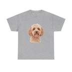 Light Cockapoo Printed T-Shirt 100% Cotton Novelty Cute Dog Tee Gift Sport Grey