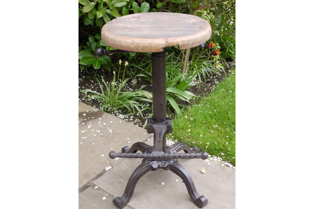 Stool With Wooden Top
