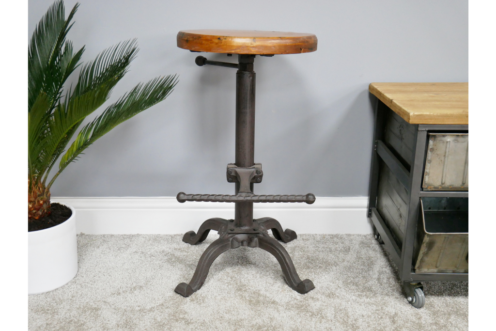 Stool With Wooden Top